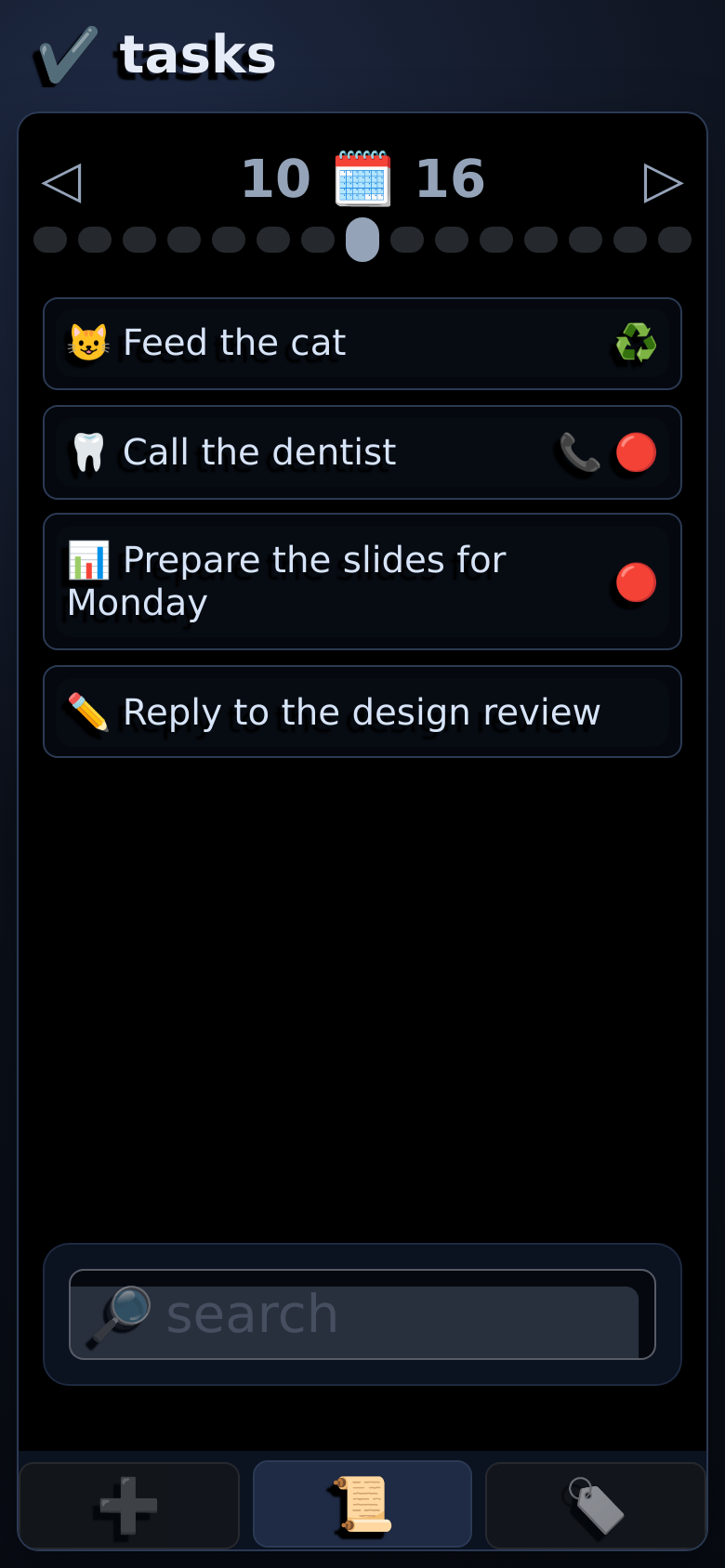 Task Optimizer: today, and nothing else